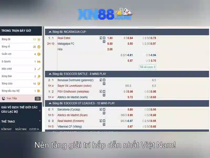 xn88: Nền tảng cá cược trực tuyến an toàn và tiện lợi